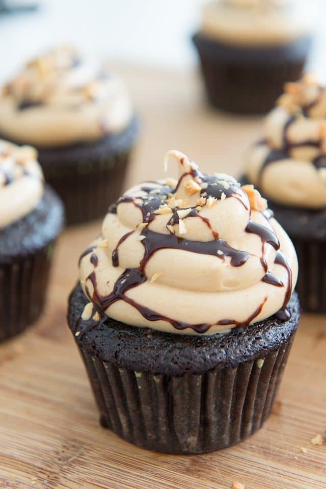 Peanut Butter Chocolate Cupcakes