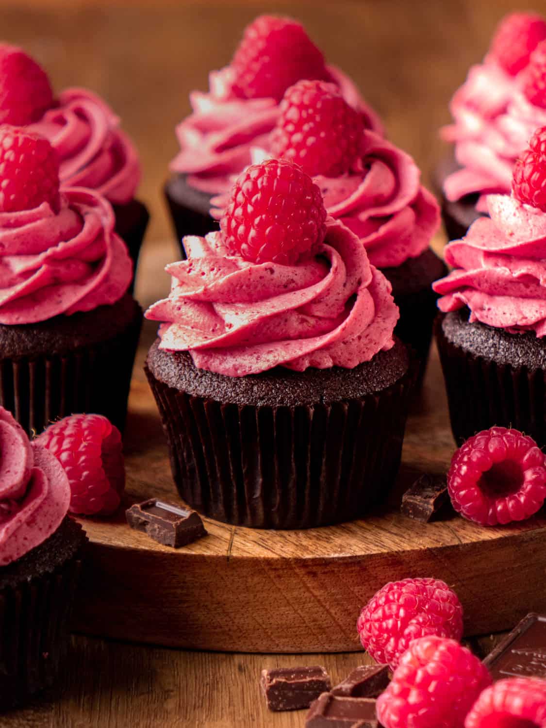 Chocolate Raspberry Cupcakes