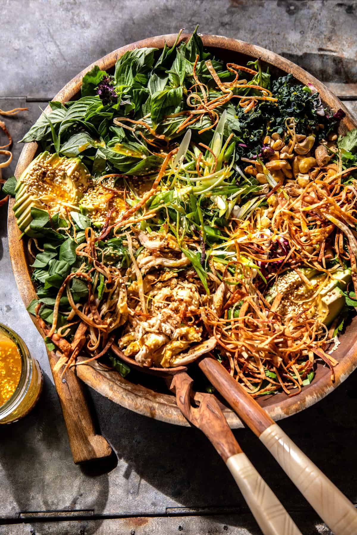 Crispy Wonton Rotisserie Chicken Salad