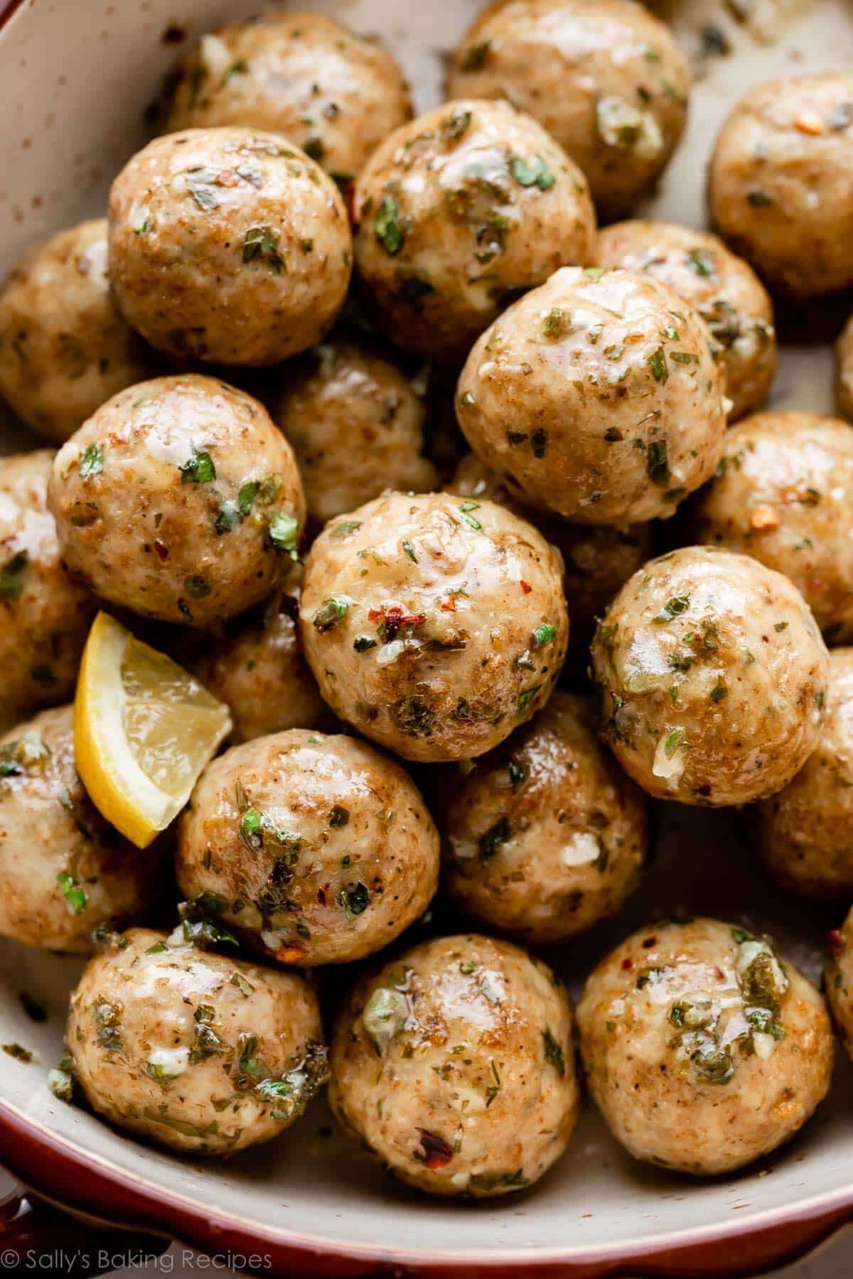Easy Baked Chicken Meatballs