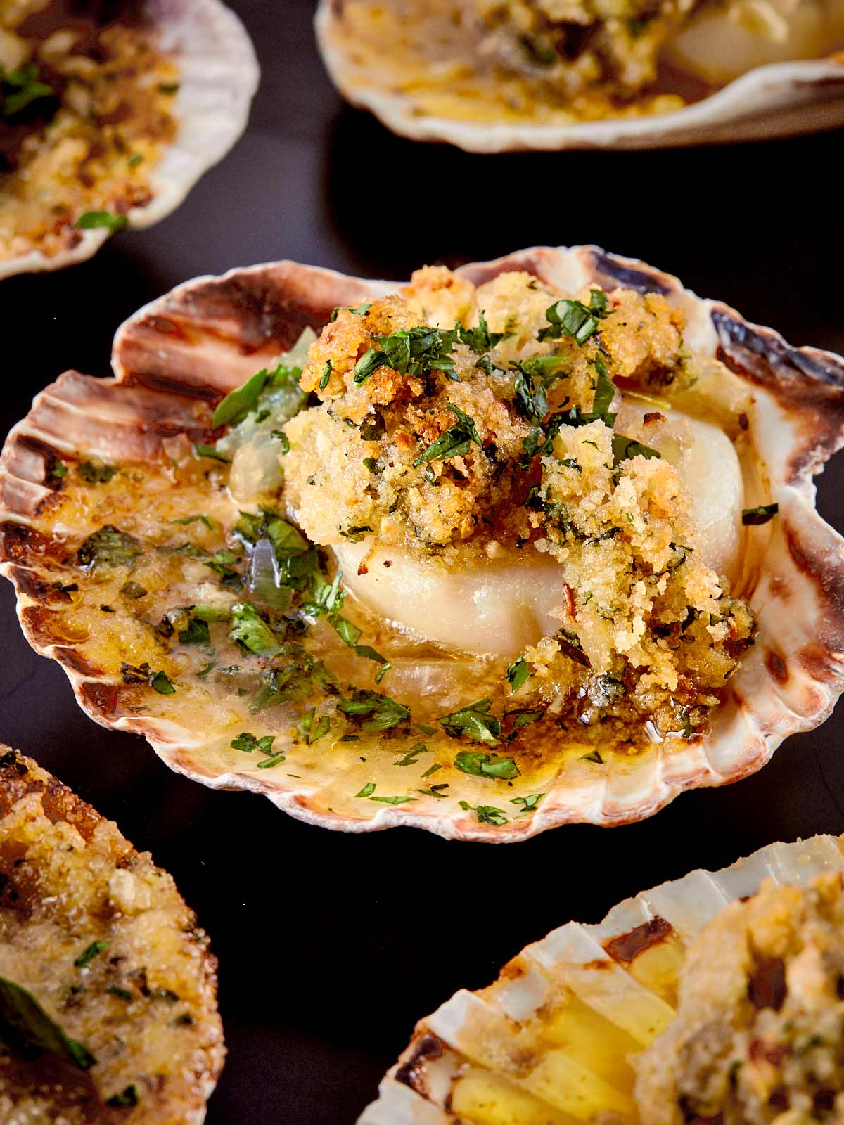 Easy Baked Scallops Gratin