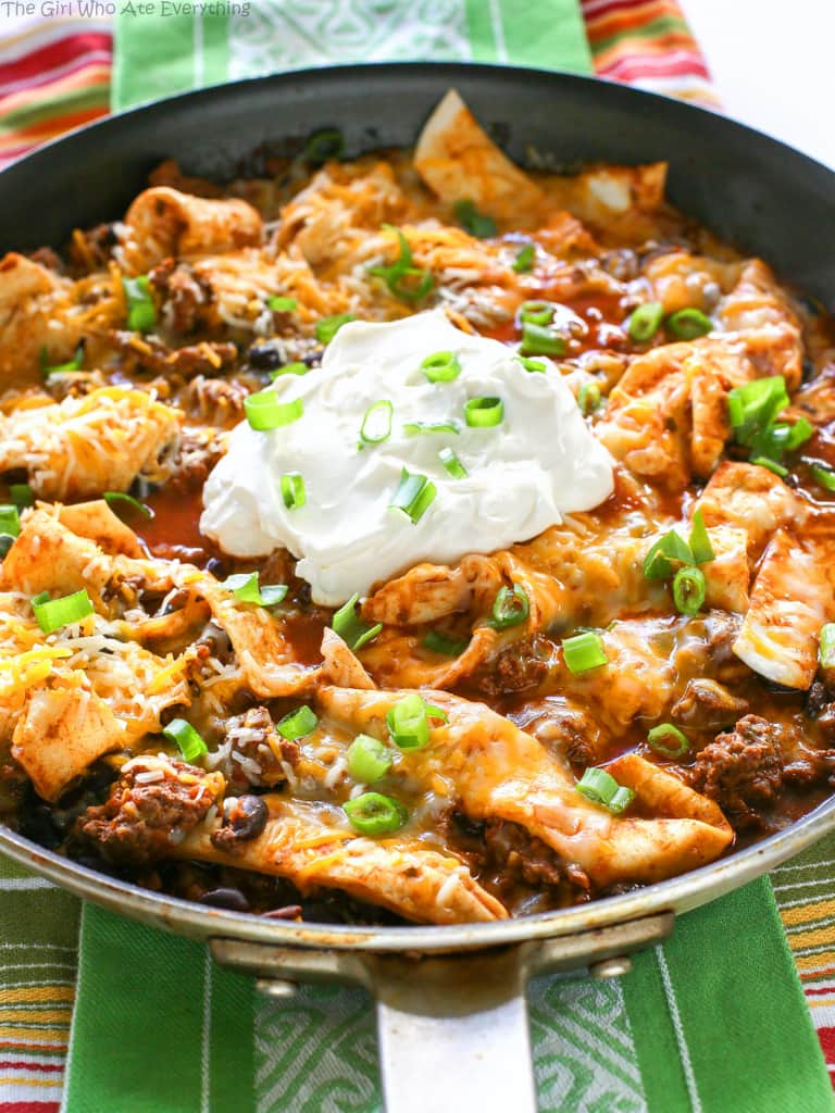 Easy Beef Burrito Skillet