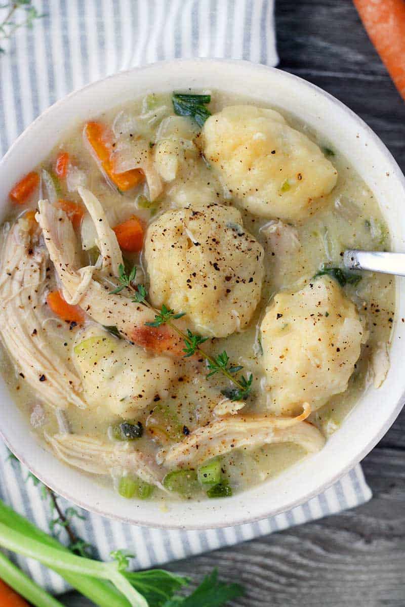 Easy Chicken and Dumplings From Scratch
