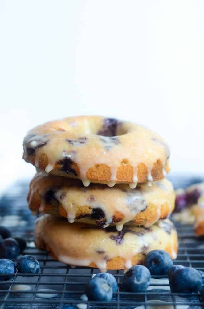 Fresh Baked Blueberry Donuts