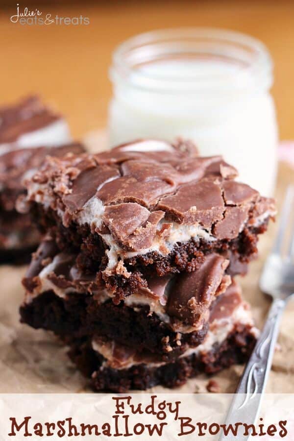 Fudgy Marshmallow Brownies + VIDEO