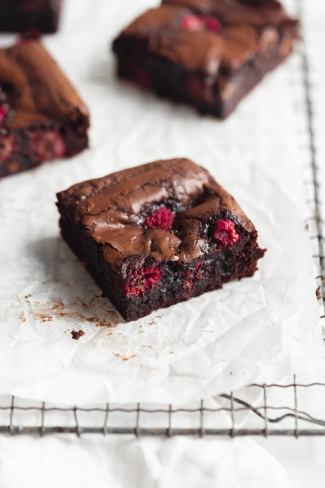 Fudgy Raspberry Brownies