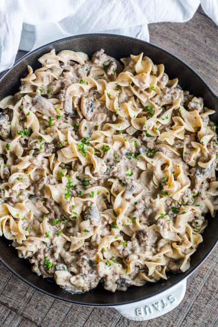 Ground Beef Stroganoff Recipe