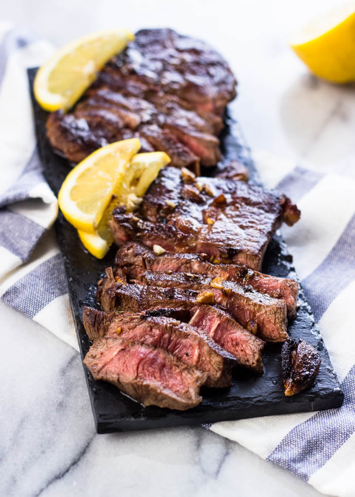 Lemon Garlic Steak (Chuck Blade)