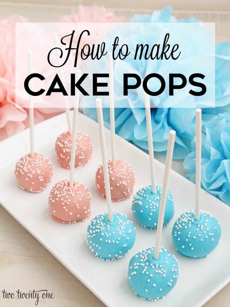 Pink And Blue Cake Pops