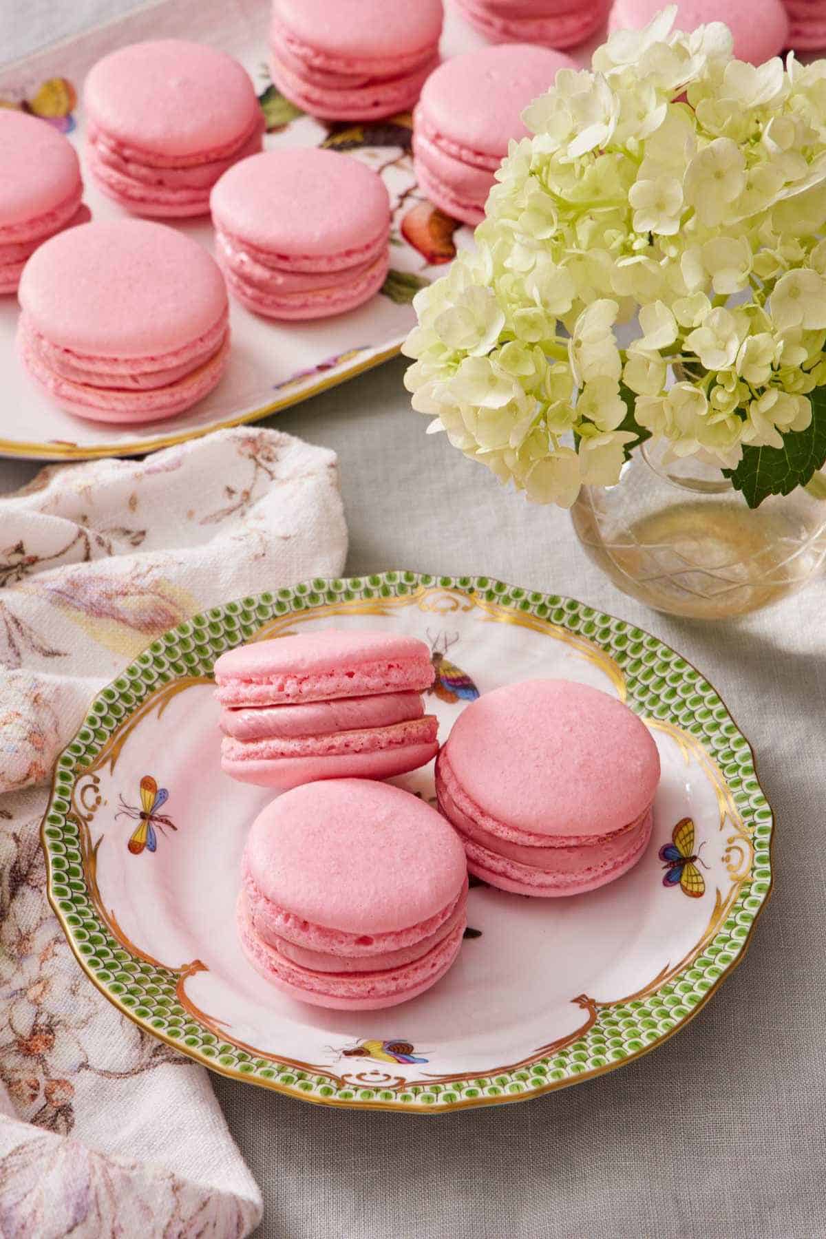 Pink French Macarons