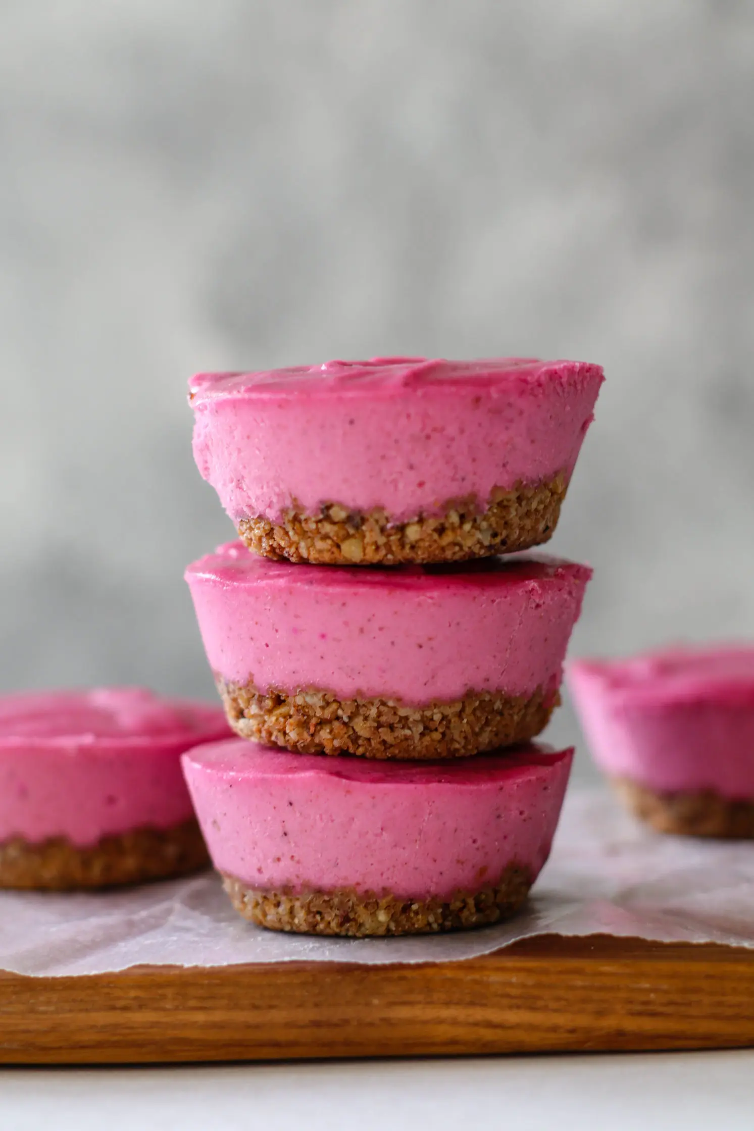 Pink Peanut Butter Cheesecake Cups