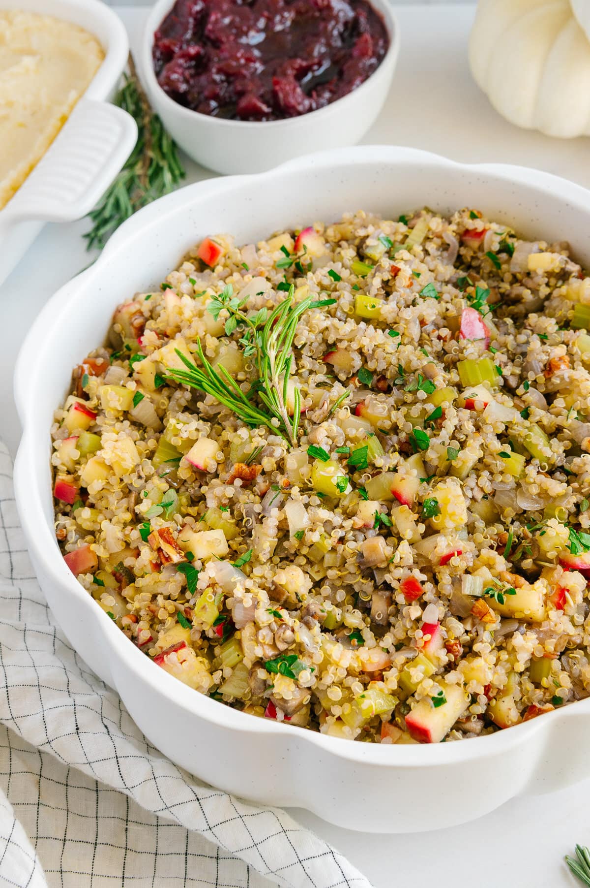 Quinoa Stuffing (Vegan + Gluten-Free)