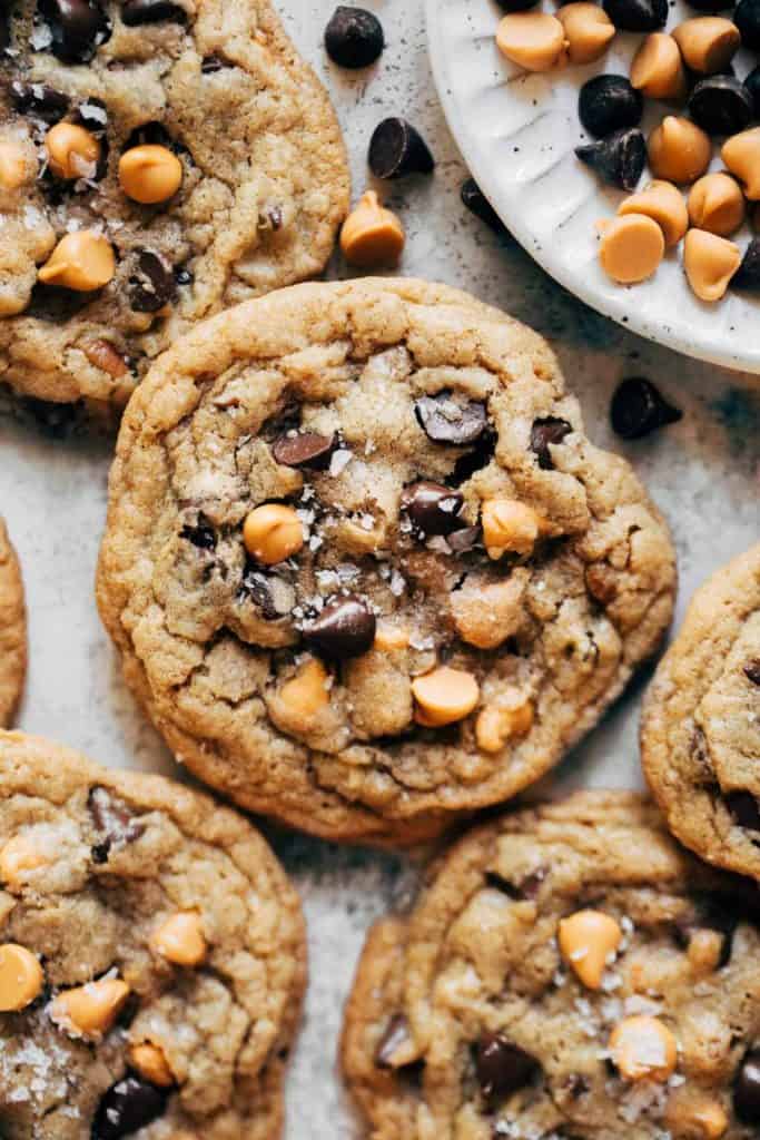 Salted Butterscotch Chocolate Chip Cookies
