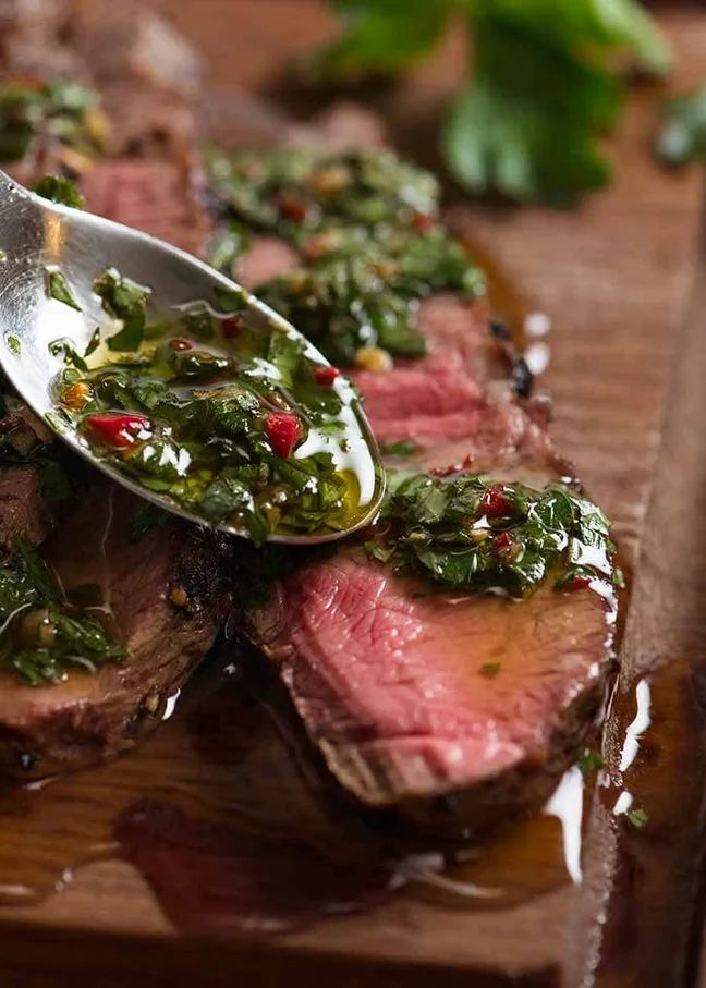 Skirt Steak With Chimichurri Sauce