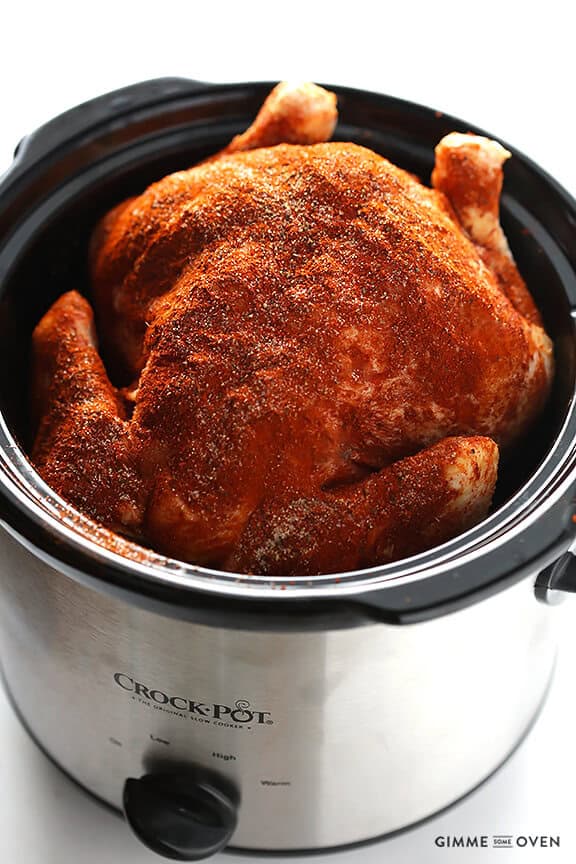 Slow Cooker “Rotisserie” Chicken