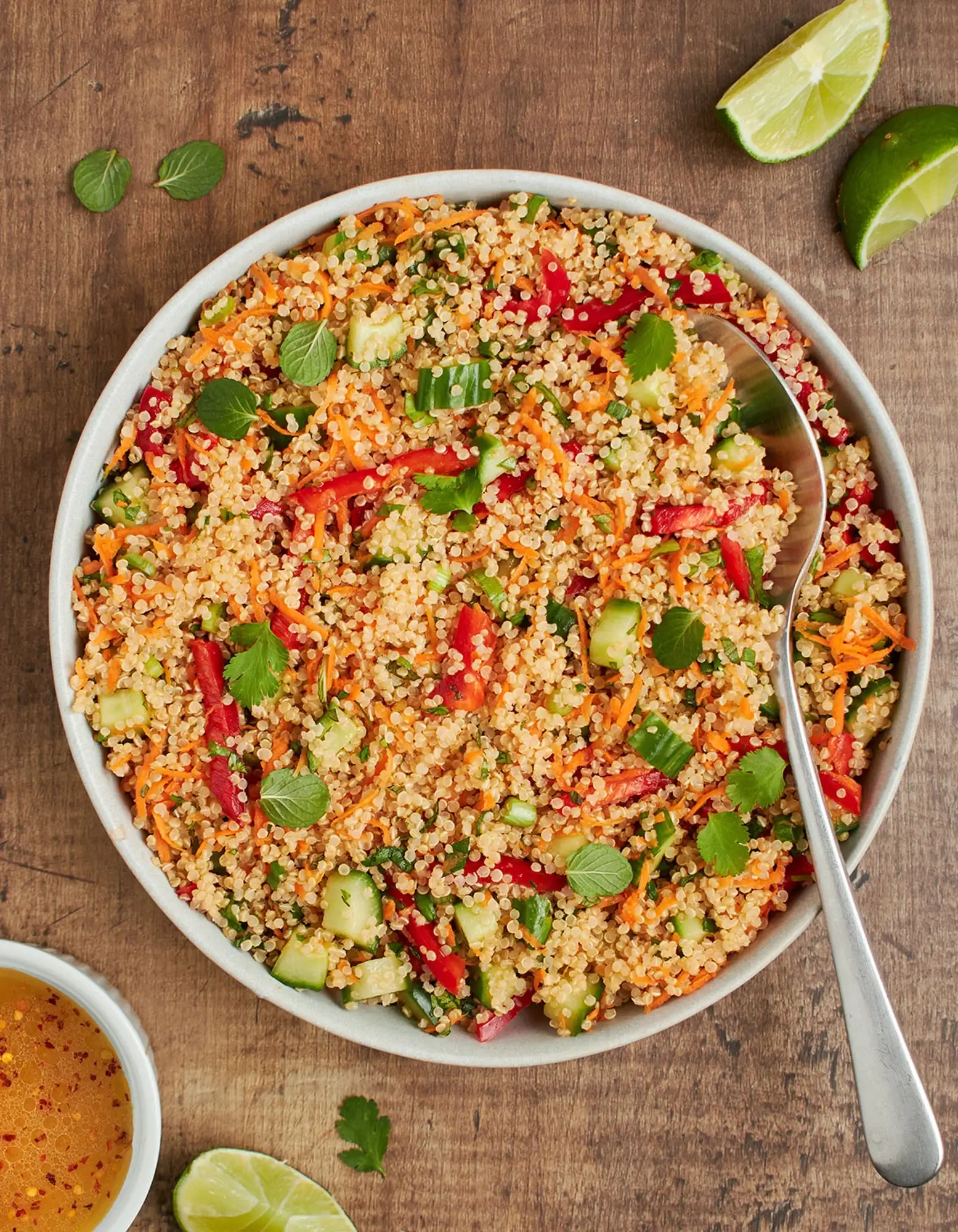 Thai Quinoa Salad With Fresh Herbs And Lime Vinaigrette