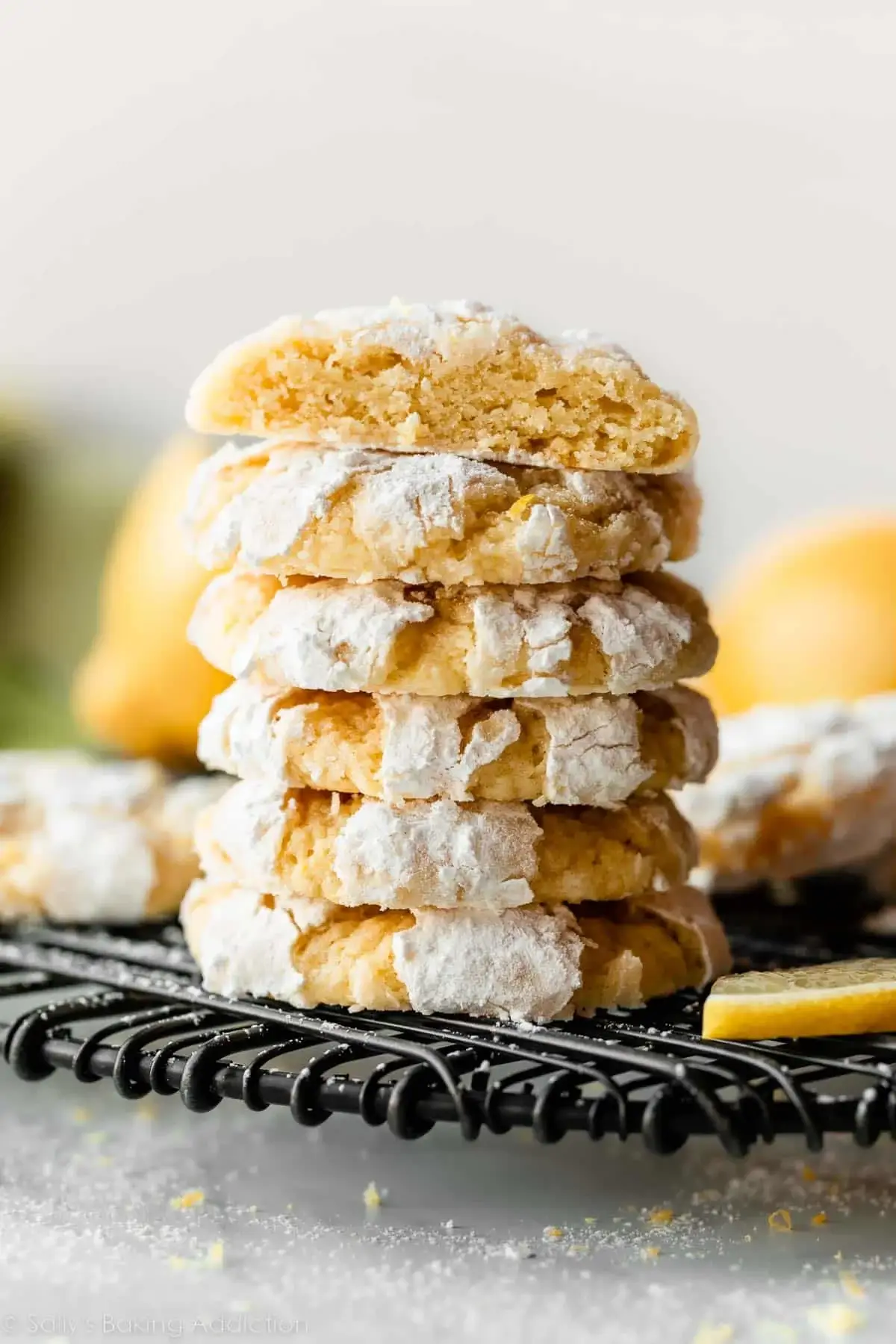 Very Lemon Crinkle Cookies