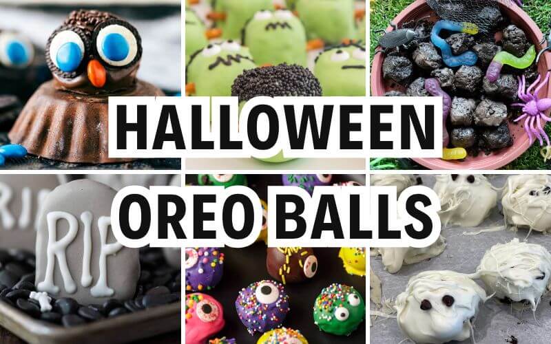 halloween oreo balls