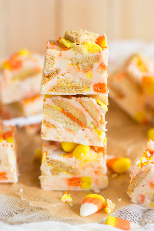 10-Minute Candy Corn Fudge