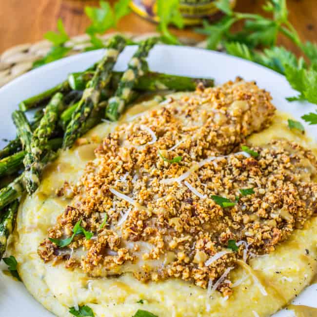 Almond-Crusted Honey Dijon Tilapia
