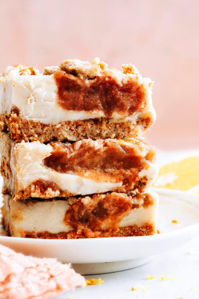 Apple Butter Cheesecake Bars (Vegan/GF)