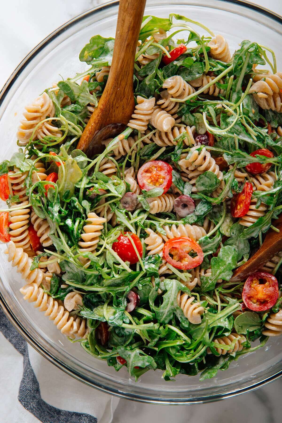 Arugula Pasta Salad With Goat Cheese