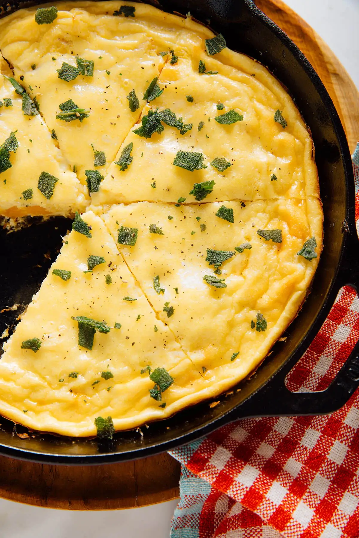 Butternut Squash Frittata With Fried Sage