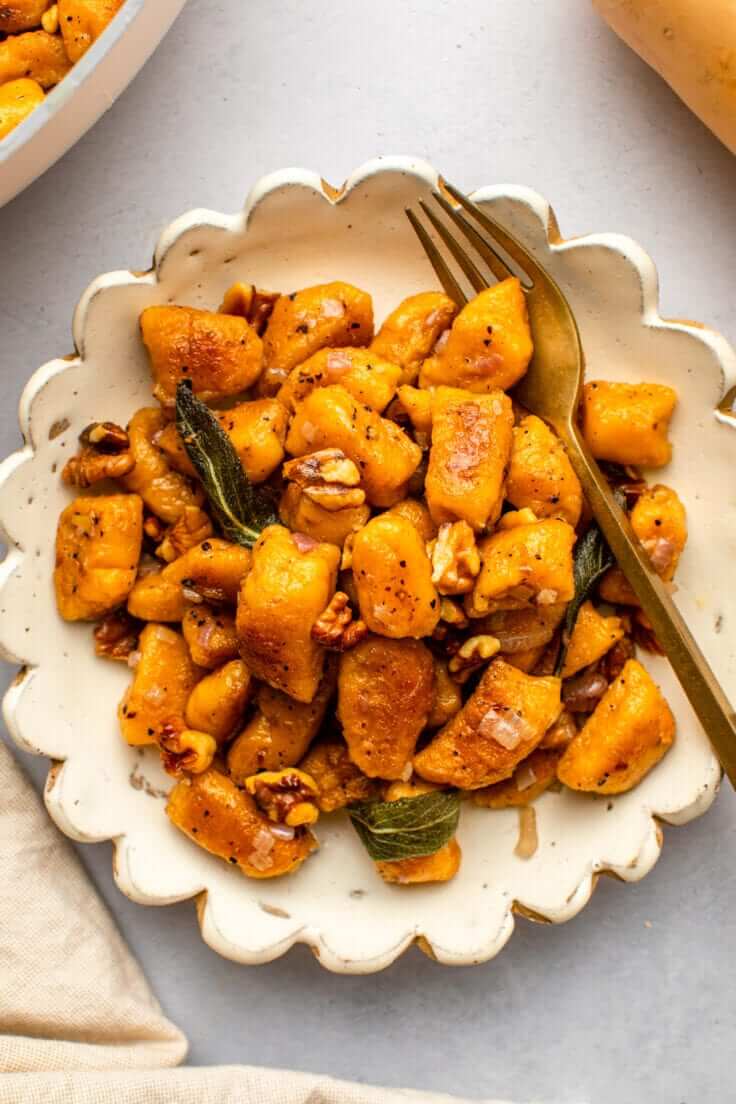 Butternut Squash Gnocchi With Sage Butter Sauce