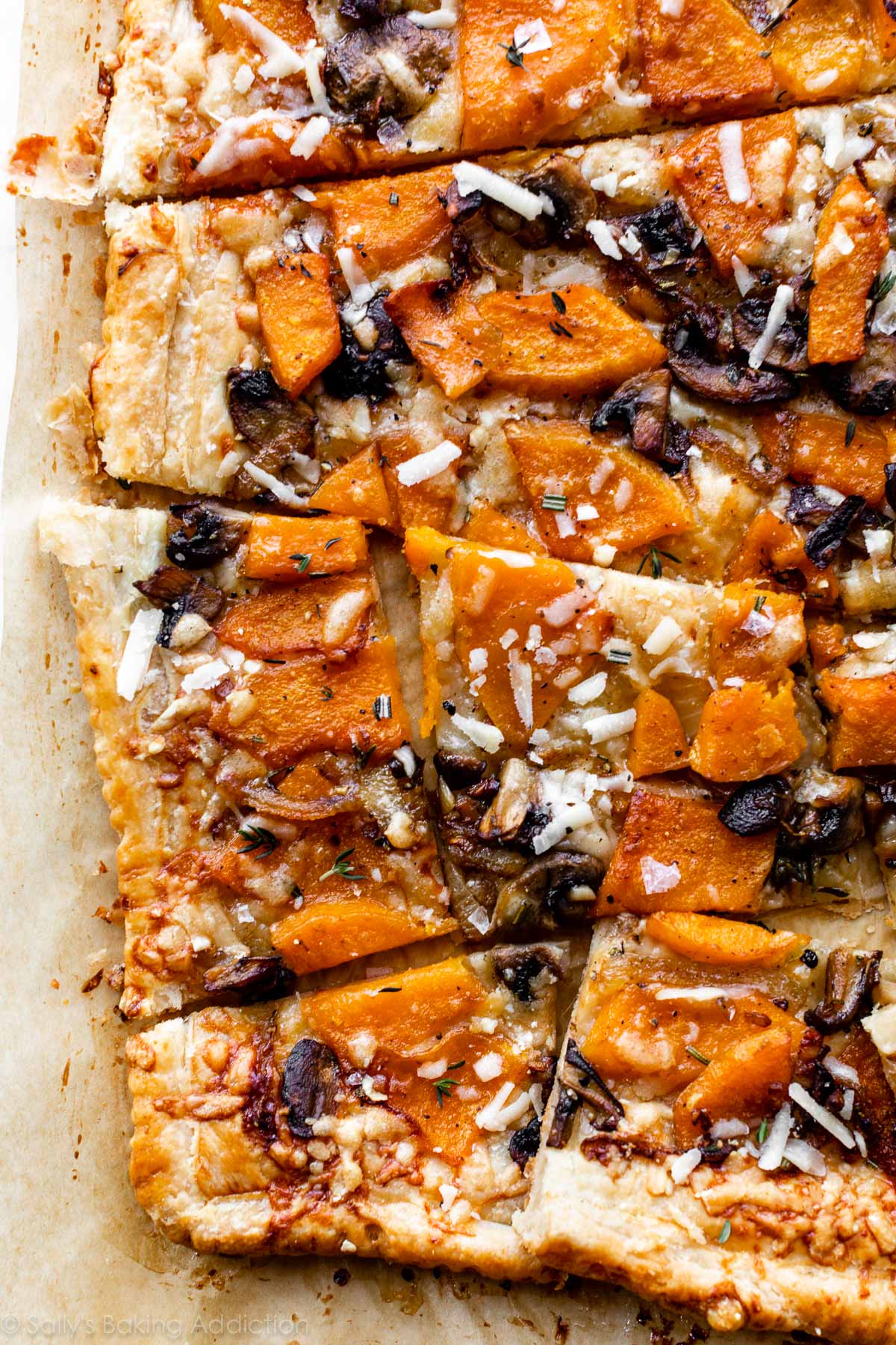 Butternut Squash & Mushroom Tart
