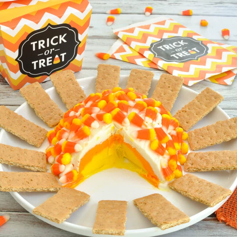 Candy Corn Cheesecake Cheese Ball