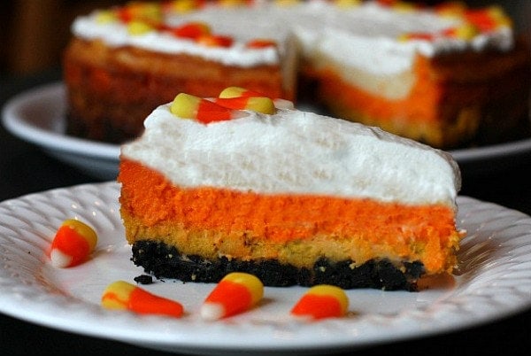 Candy Corn Cheesecake