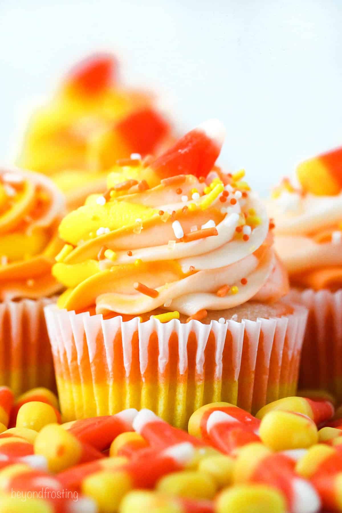 Candy Corn Cupcakes