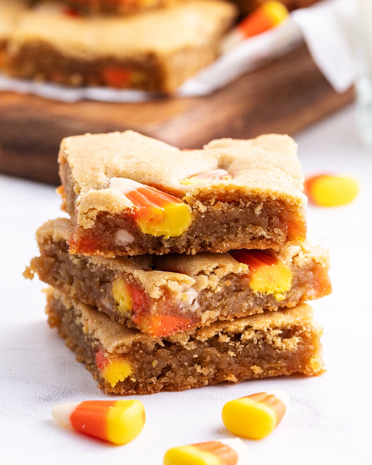 Candy Corn Peanut Butter Bars