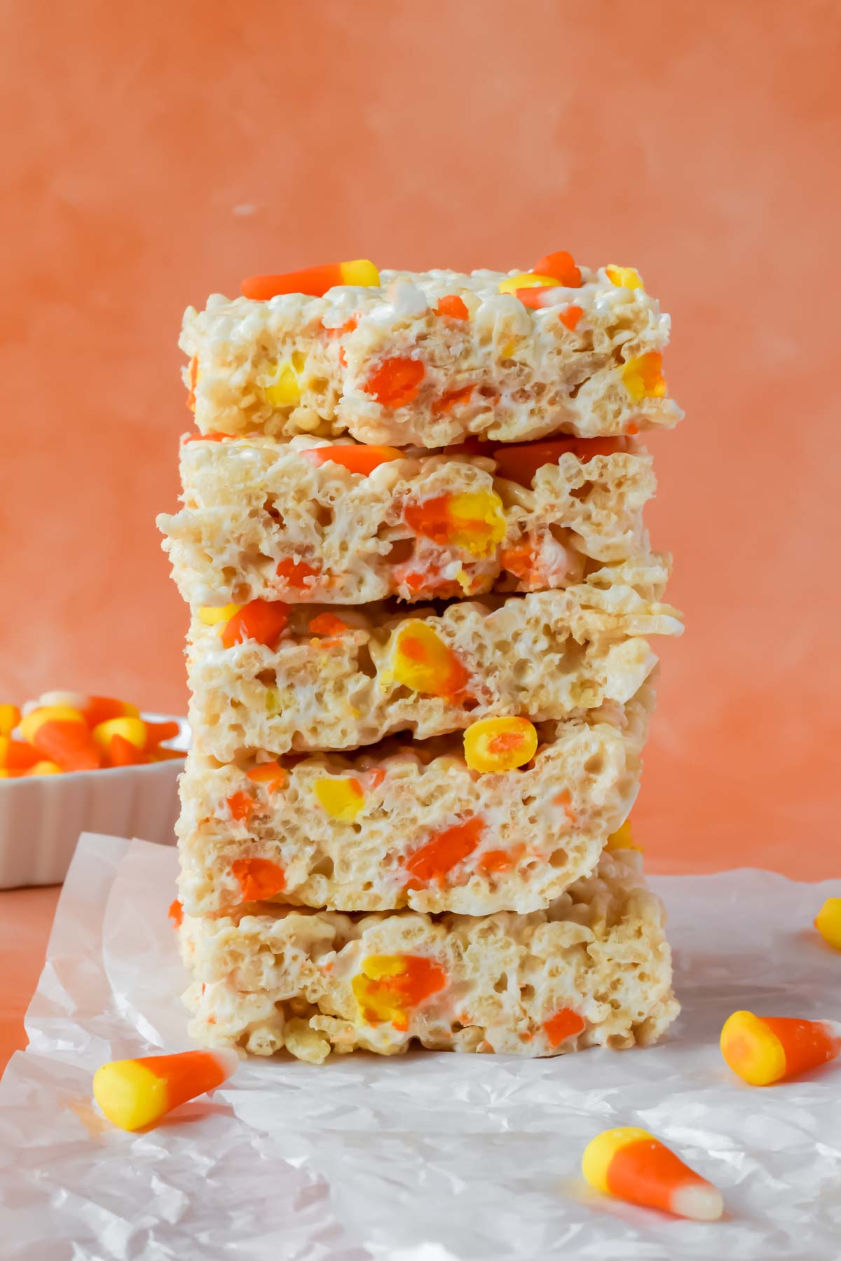 Candy Corn Rice Krispie Treats