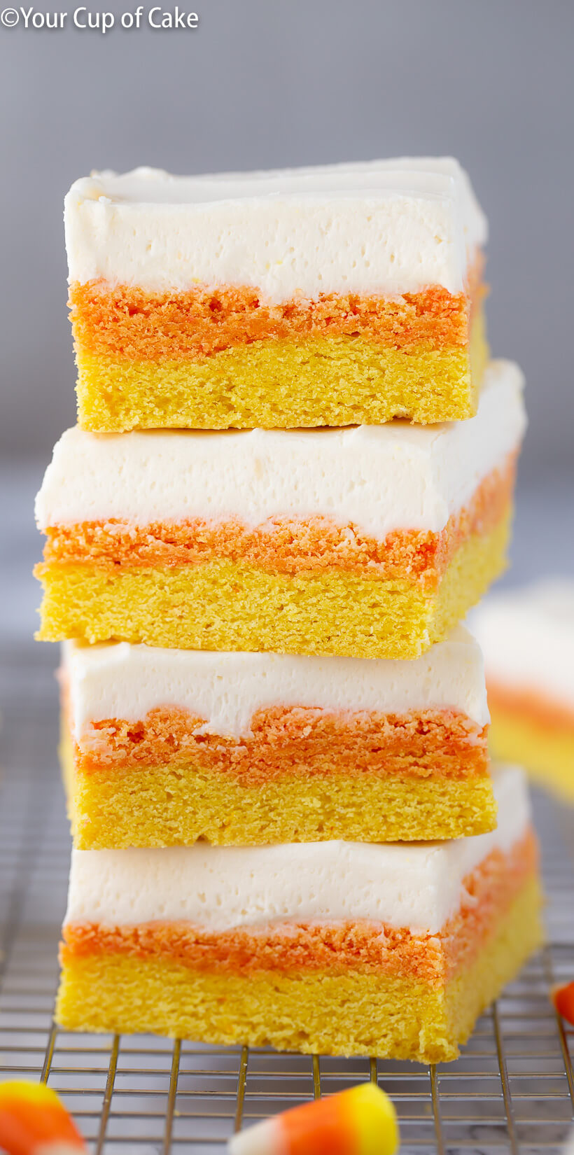 Candy Corn Sugar Cookie Bars