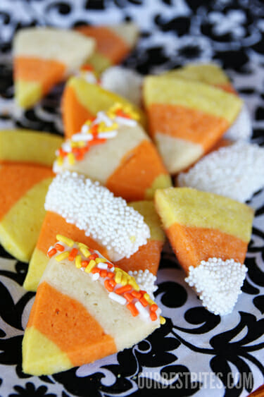 Candy Corn Sugar Cookies
