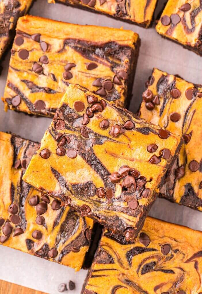 Easy Pumpkin Cheesecake Brownies (Fall Dessert Recipe)