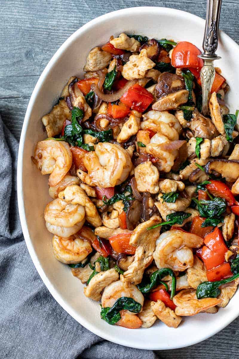 Easy Shrimp and Chicken Stir Fry