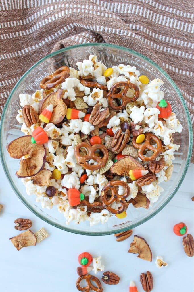 Easy Sweet and Salty Fall Snack Mix (No Bake)