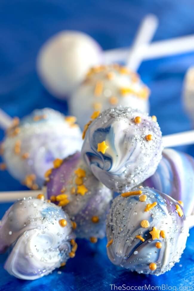 Galaxy Cake Pops