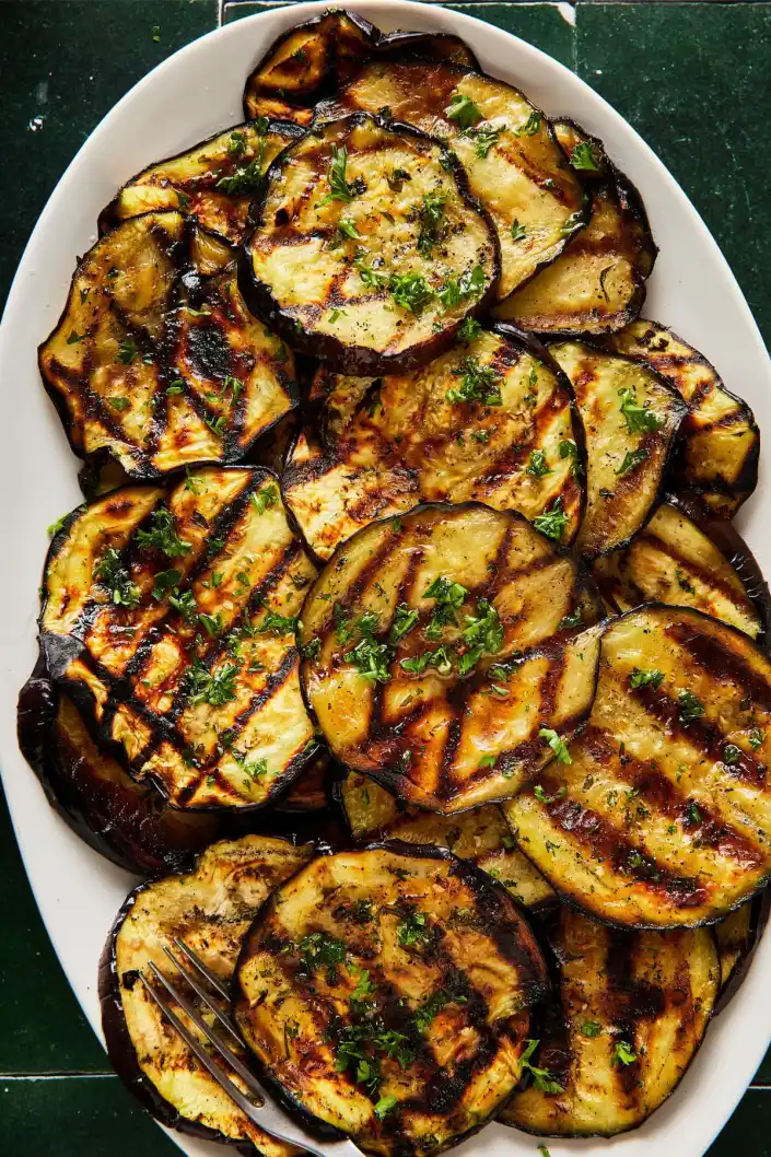 Garlic & Herb Grilled Eggplant