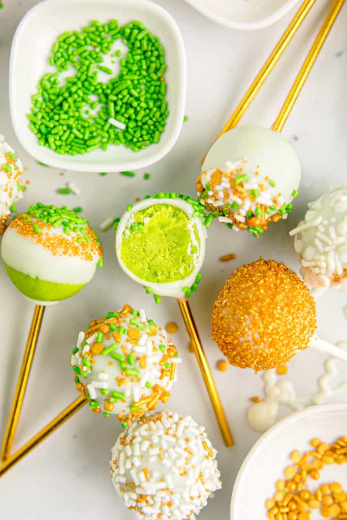 Green Cake Pops