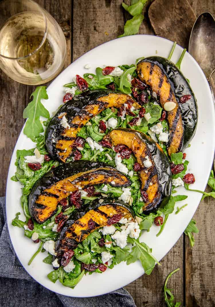 Grilled Acorn Squash Salad
