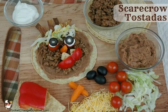 Halloween Food - Scarecrow Tostadas