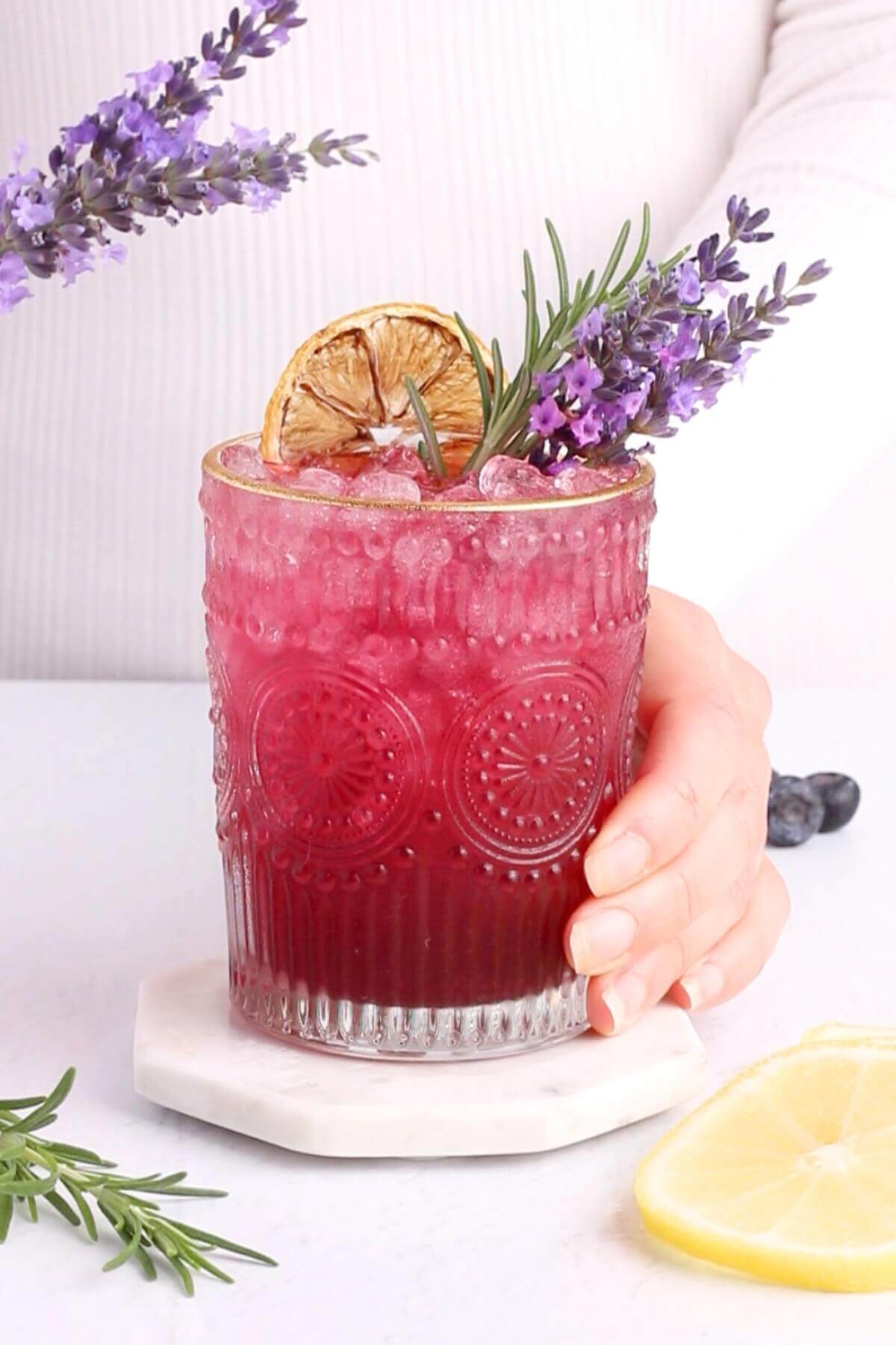 Lavender Mocktails With Lemon