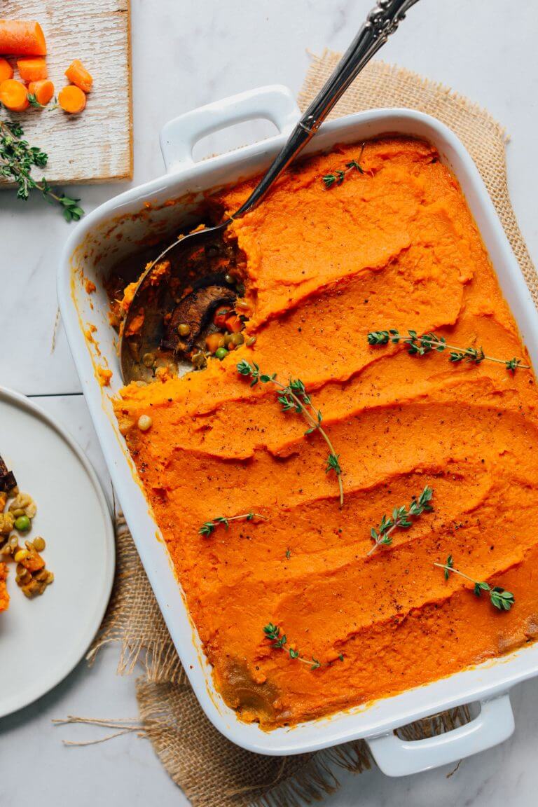 Lentil & Sweet Potato Shepherd's Pie