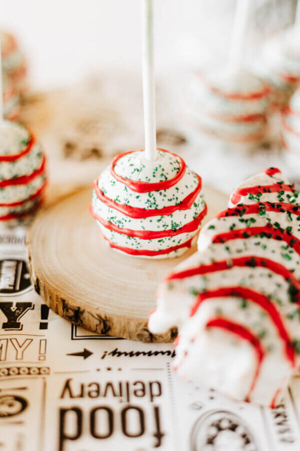 Little Debbie Christmas Tree Cake Pops