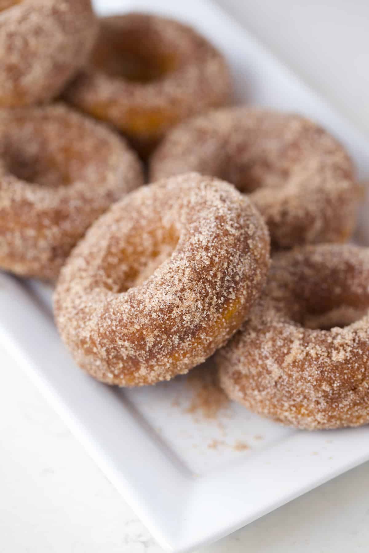 Pumpkin Apple Cider Baked Donuts
