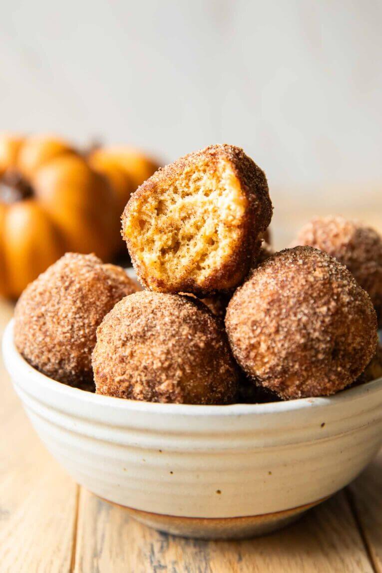 Pumpkin Donut Bites