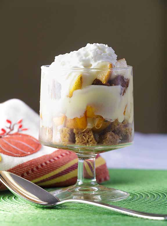 Pumpkin Pear Trifle With Maple Custard